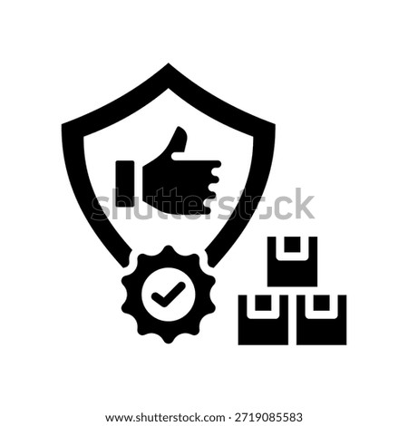 Quality Assurance Icon Glyph Vector Illustration