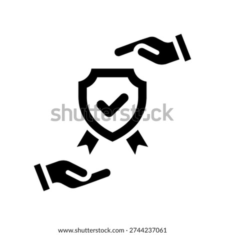 Quality Assurance Icon Glyph Vector Illustration