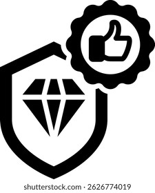 Quality Assurance Icon Mixed Vector Illustration