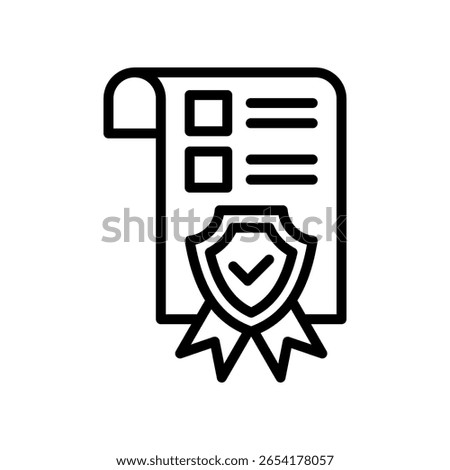 Quality Assurance Icon Outline Vector Illustration