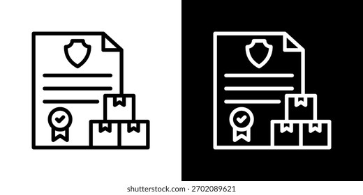 Quality Assurance Icon Set. Clean Line Design With Light And Dark Versions For Versatile Use.