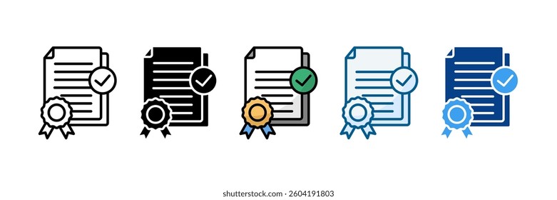 Quality Assurance Icon Set Multiple Style Collection