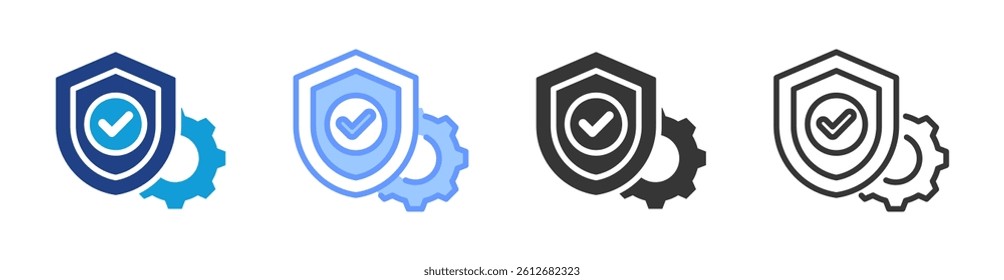 Quality Assurance icon set multiple style collection