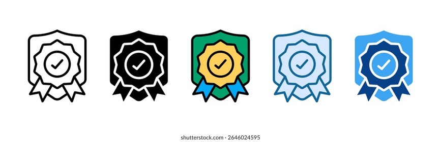 Quality Assurance Icon Set Multiple Style Collection