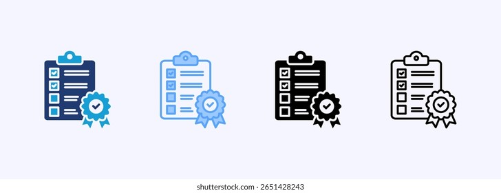Conjunto de Ícones do Quality Assurance - Coleção de Vários Estilos