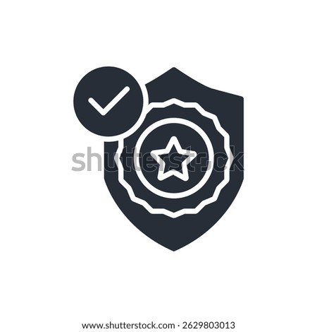 quality assurance icon. vector.Editable stroke.linear style sign for use web design,logo.Symbol illustration.