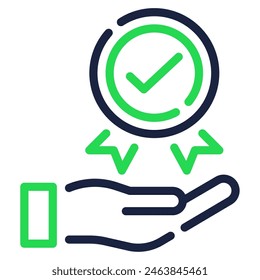 Icono de control de calidad para Web, App, infografía, etc