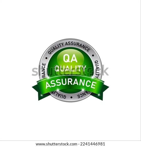 Quality assurance sign graphic vector illustration design template