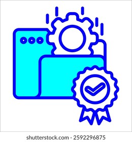 Quality Assurance Simple Icon Vector Illustration Concept