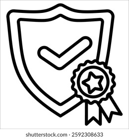Quality Assurance Simple Icon Vector Illustration Concept