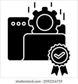 Quality Assurance Simple Icon Vector Illustration Concept