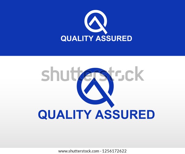 Quality Assured Logo Qa Symbal Stock Vector Royalty Free 1256172622