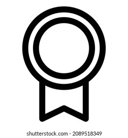 Quality Badge Flat Icon Isolated On White Background