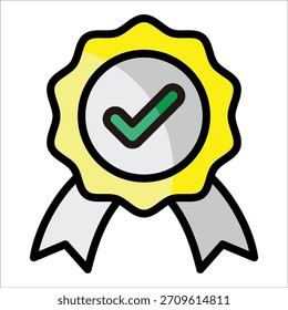 Quality Badge Icon Element For Design