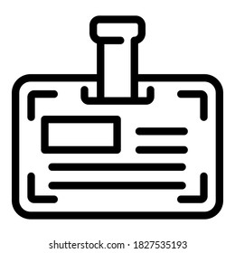 Quality badge icon. Outline quality badge vector icon for web design isolated on white background
