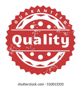 Quality badge - top quality cerfificate sticker vector illustration.