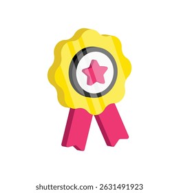 Quality Badge Vector style icon. Eps 10 file