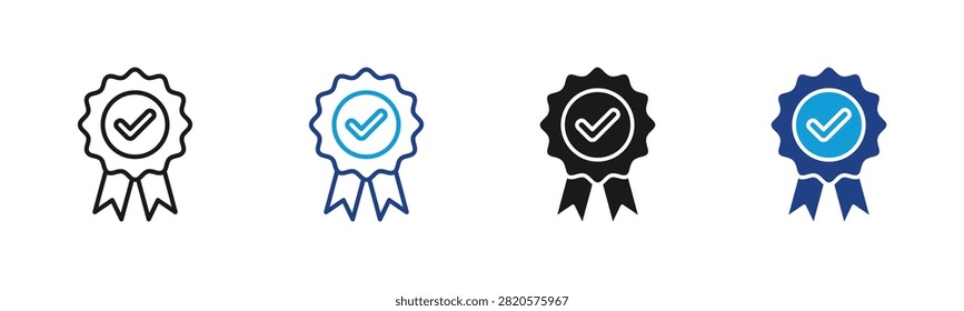 Quality Badge Web icon with multiple style collection
