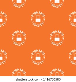 Quality bags pattern vector orange for any web design best