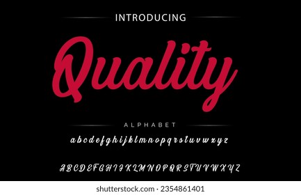 Quality Best Alphabet Painting Paint Brush Beauty Script Logotype Font lettering handwritten