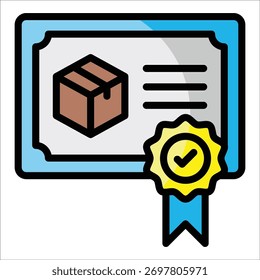 Elemento De Ícone De Certificado De Qualidade Para Design