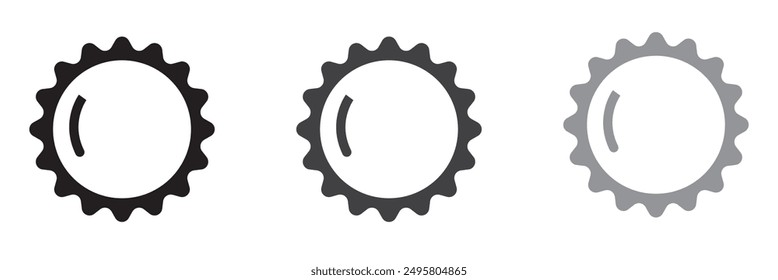 Quality certify badge icon set.