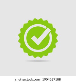 Quality Check Certified Badge Icon