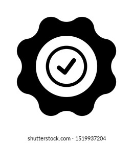 Quality check icon design. Quality check icon in flat style design. Vector illustration.