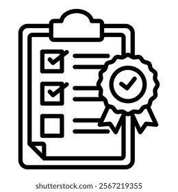 Quality Check Icon Element For Design