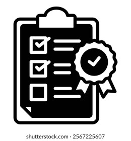 Quality Check Icon Element For Design