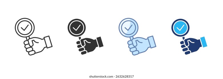 Quality Check Icon Set Multiple Style Collection