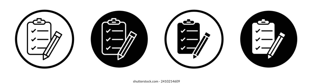 Symbol für Qualitätskontrolle eingestellt. Qualifikation und professionelles Zertifikat Vektorsymbol in schwarz gefülltem und umrissenem Stil. Kursvolles zertifiziertes Zeichen.