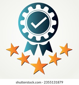 Quality Check Icon, Vector Design Template with White background