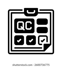 Quality Check Line Icon, Outline Symbol for Product Assurance, Business Inspection, Compliance Testing, Standard Verification, and Quality Control. Vector Sign Icon.