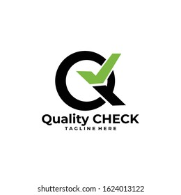 Quality check logo icon vector isolated