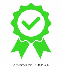 Icono de la cinta de control de calidad. Producto de Vector certificado o mejor opción recomendado Premio y verificación de Garantía Certificado aprobado Etiqueta