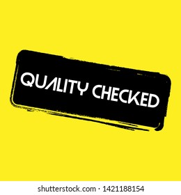 quality checked stamp - original label,sticker,tag 