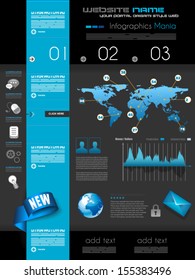 Quality clean web elements for blog and sites. Icons, header, carousel, infographics and a lot of icons.