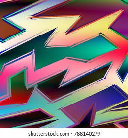 quality colored pattern in graffiti style for your design vector illustration