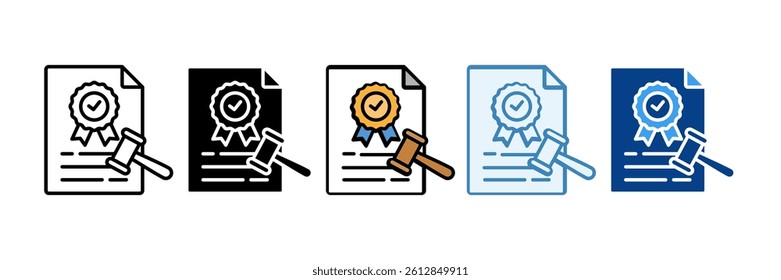 Quality Compliance Icon Set Multiple Style Collection
