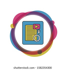  quality Content Icon Vector Symbol Silhouette Design