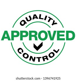 Quality Control Approved icon - Vector 