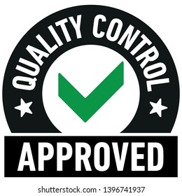 Quality Control Approved icon - Vector 