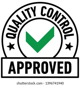 Quality Control Approved icon - Vector 