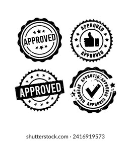 Quality control approved rubber stamp seal old vantage