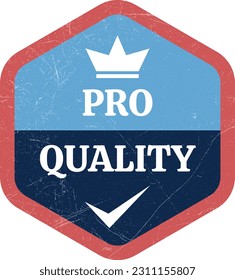 Qualitätskontrolle genehmigte Stempel, Abzeichen, Symbol, Siegel, Emblem, Qualitätssicherungsetikett, Qualitätskonzept, Service, Controller, Patch, Logo, Gummi, Produkt, Aufkleber, Vektorgrafik mit Grunge Textur