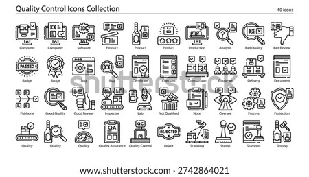 Quality Control and Assurance Icons