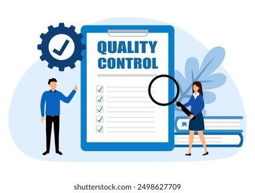 Quality control document with tracking tiny person concept.