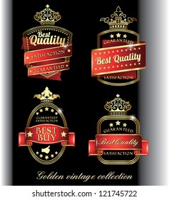 quality control gold labels usable on background of any color