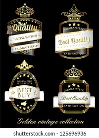 quality control gold labels usable on background of any color